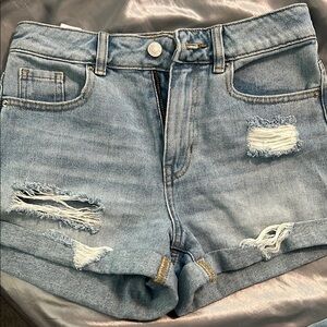 Distressed Denim Women Shorts